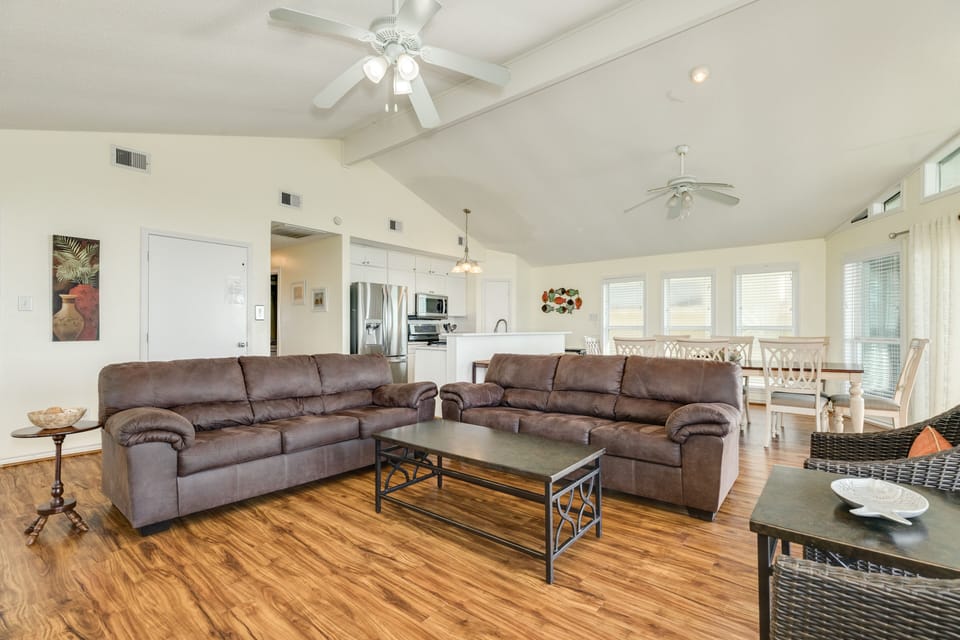 Abundant comfortable seating in the living area