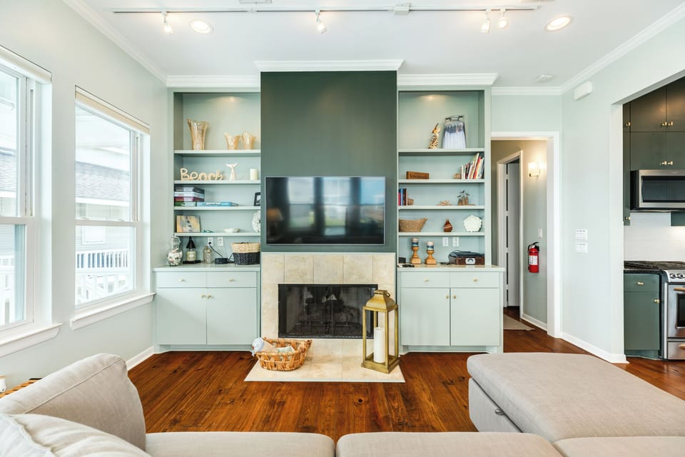 Large TV, perfect for family movie nights