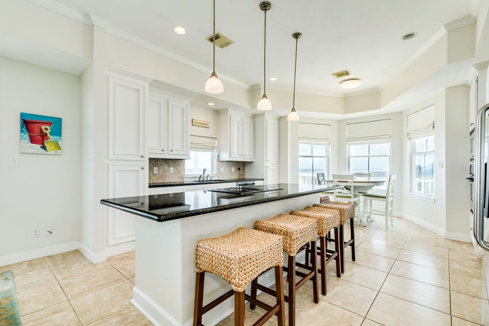 Grab a seat and watch the family cook in action