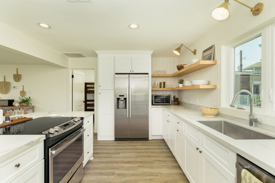 Prepare homecooked meals in the fully equipped kitchen