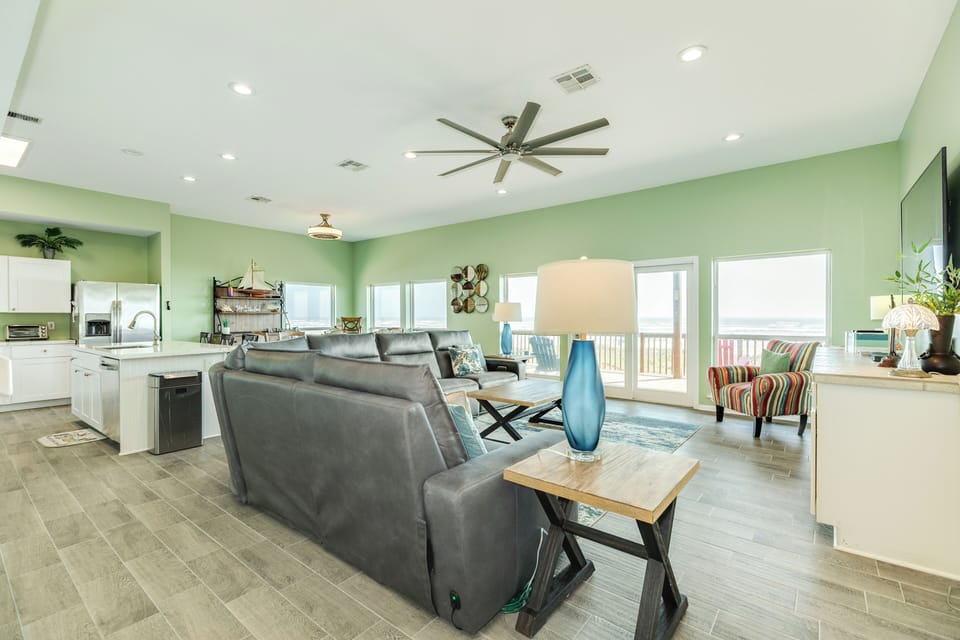 Relax with the group in the open living area