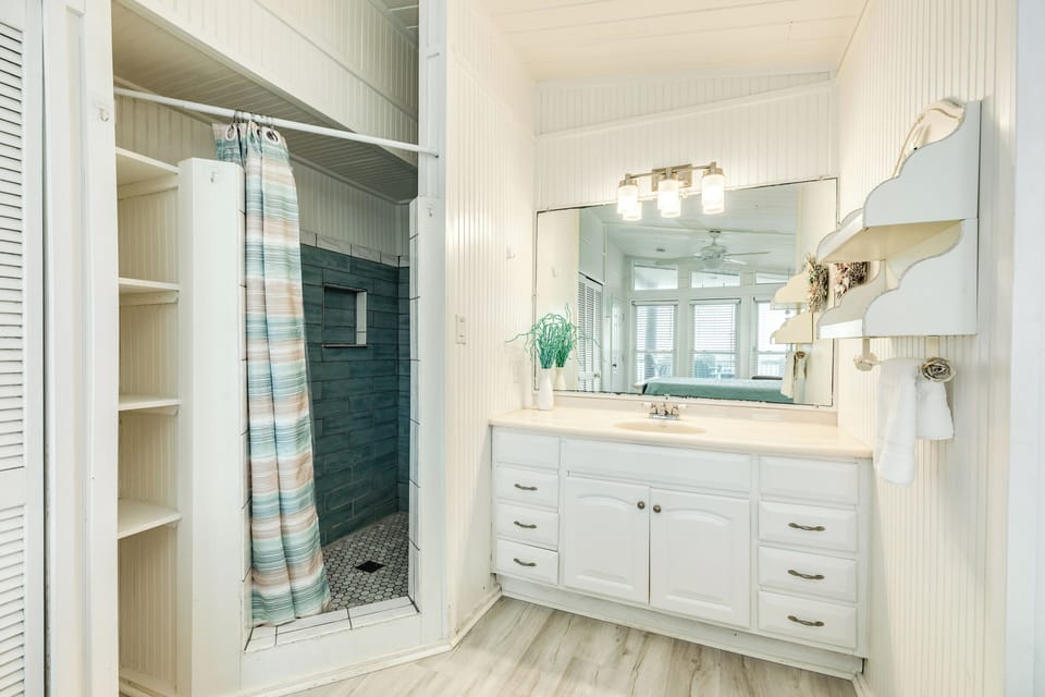 Primary bathroom with shower only