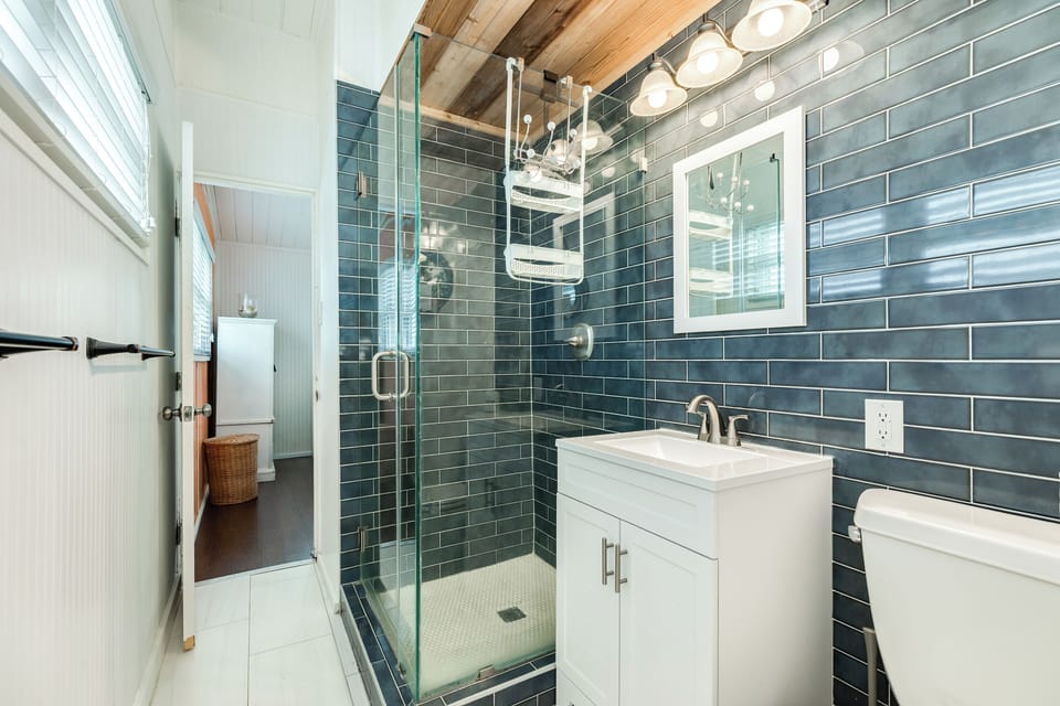 Main level bathroom with shower only