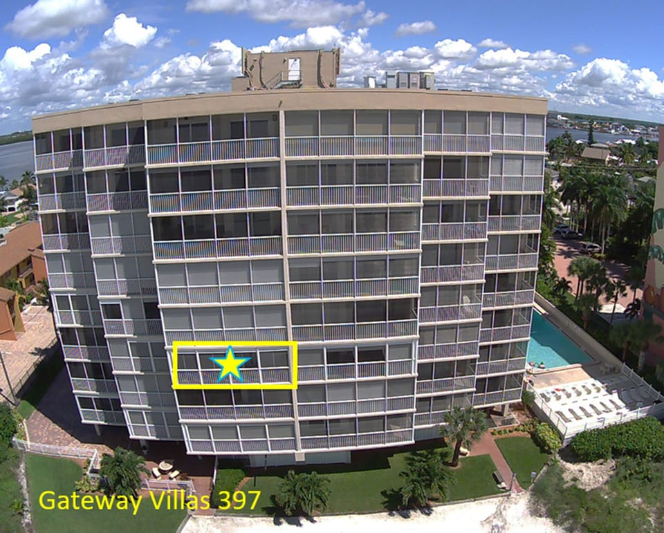 Gateway Villas 397  building location shown in Yellow.