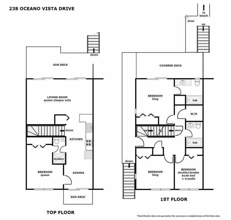 2 Blue Flamingos Floor Plan