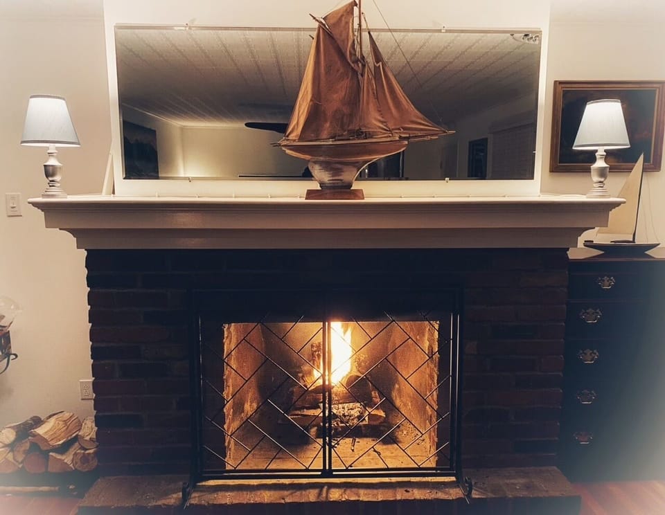 A nice fire on a fall evening will melt away the stress.