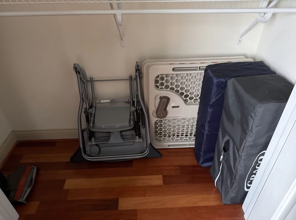 Baby Gates, Pack N Play with sheets, Highchair