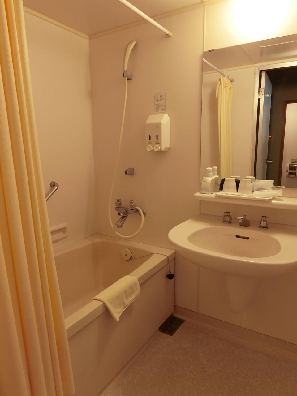 Free toiletries, slippers, electronic bidet, towels