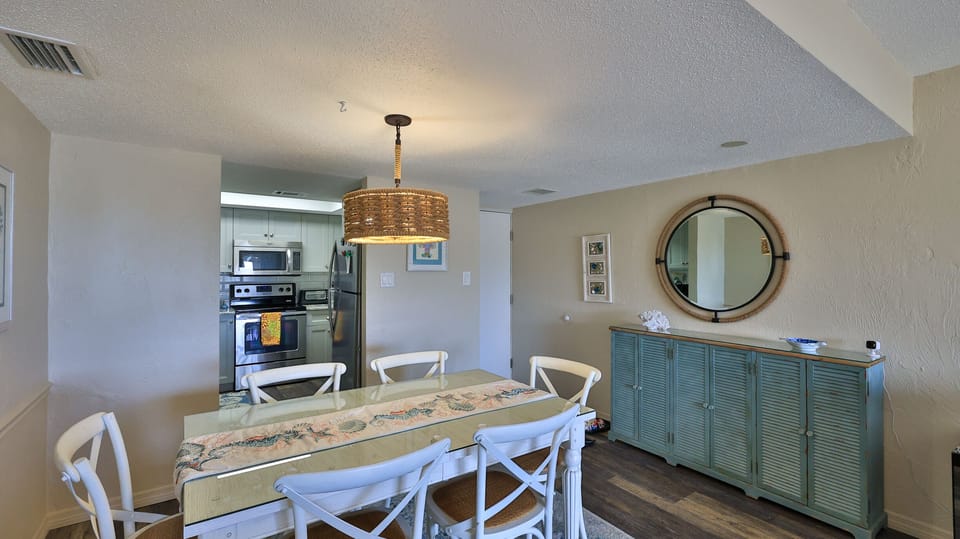 Dining room and kitchen