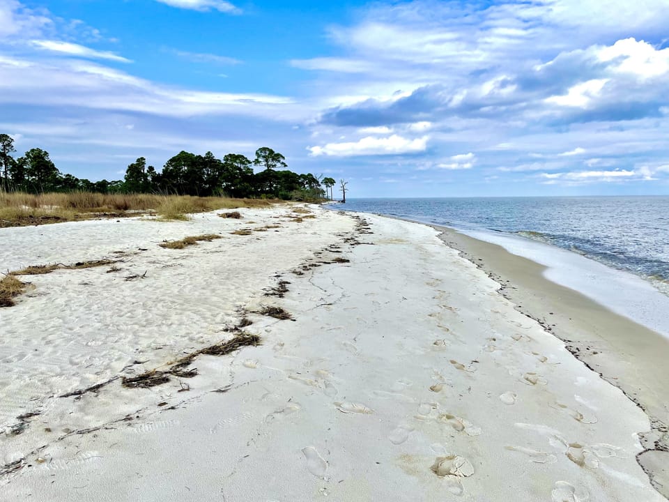 A beach vacation like no other! White sand beaches and almost no people. 