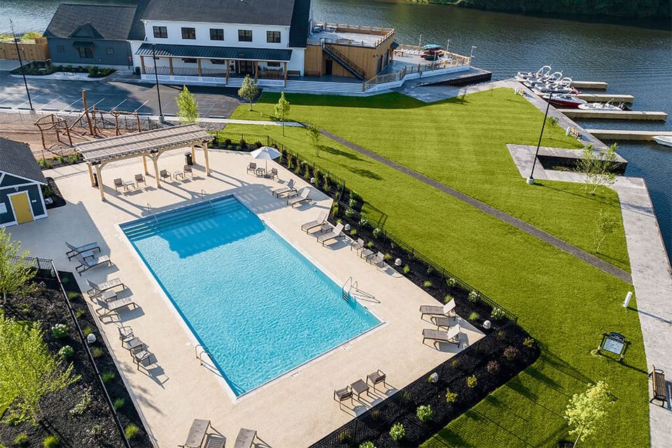 Guests of The Cove can enjoy a private, heated pool.