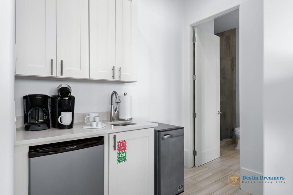 First Floor Wet Bar - Coffee Maker -Sink - Mini Fridge