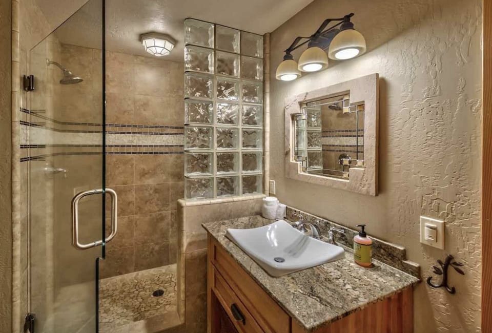 Master suite bathroom, first floor