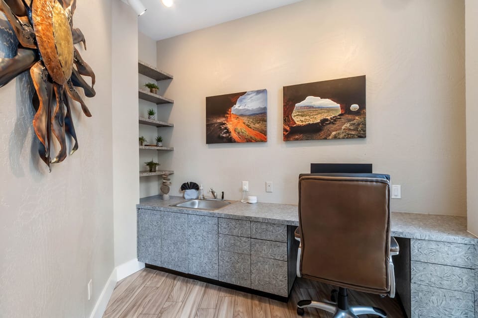 Desk area