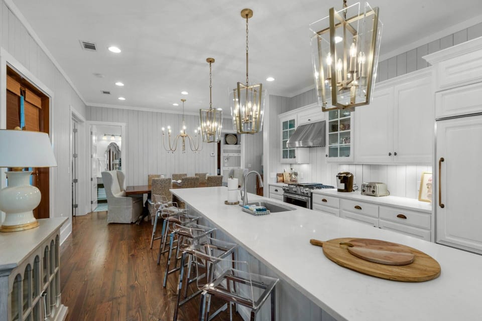 Large island with seating for 6, in addition to the dining room table that seats an additional 6