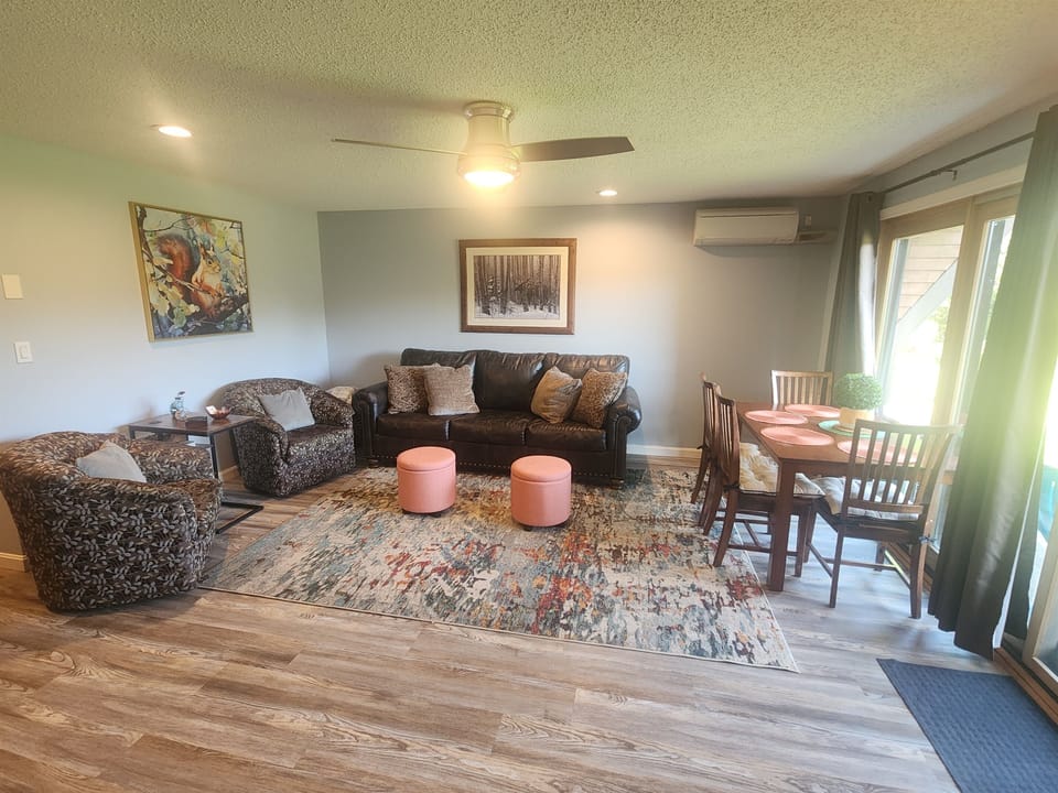 Living room with queen sofa sleeper