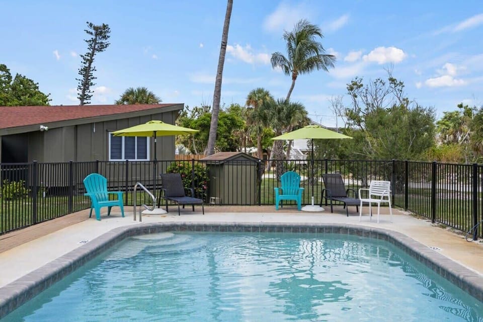 Large heated pool