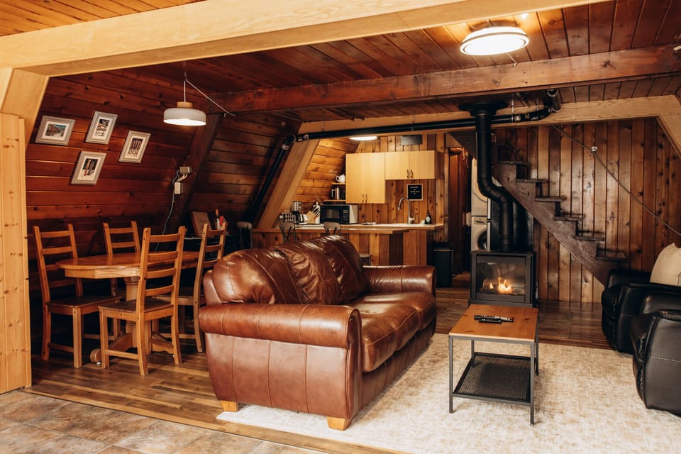 Open living and dining room for relaxing and gathering.