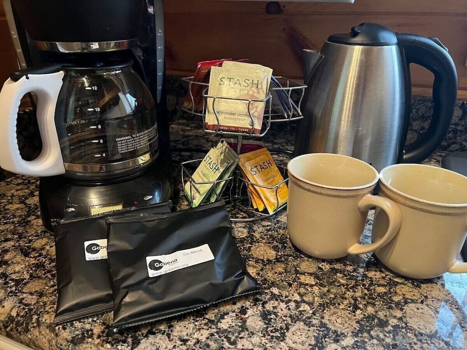 The owners love coffee and teas, so you'll love the extras :)