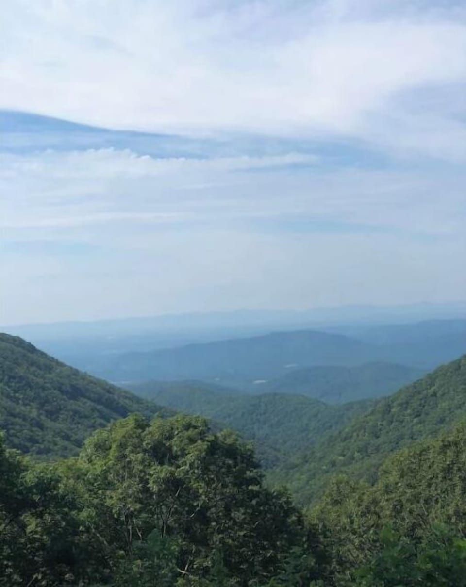 View from nearby Blue Ridge Parkway