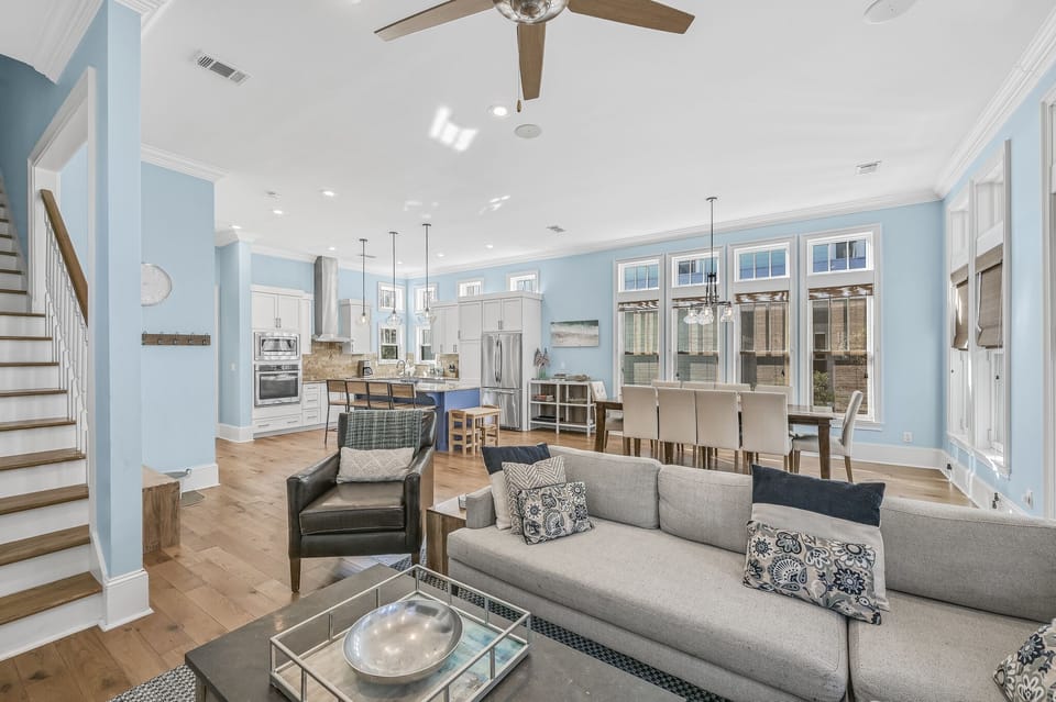Skip to the Dunes - Grayton - First Floor - Open Concept Living/Dining/Kitchen Area