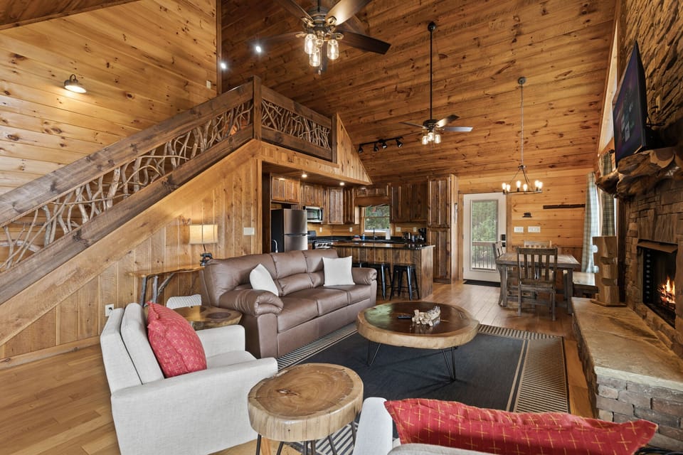 [Main] Open concept living room, kitchen and dining area