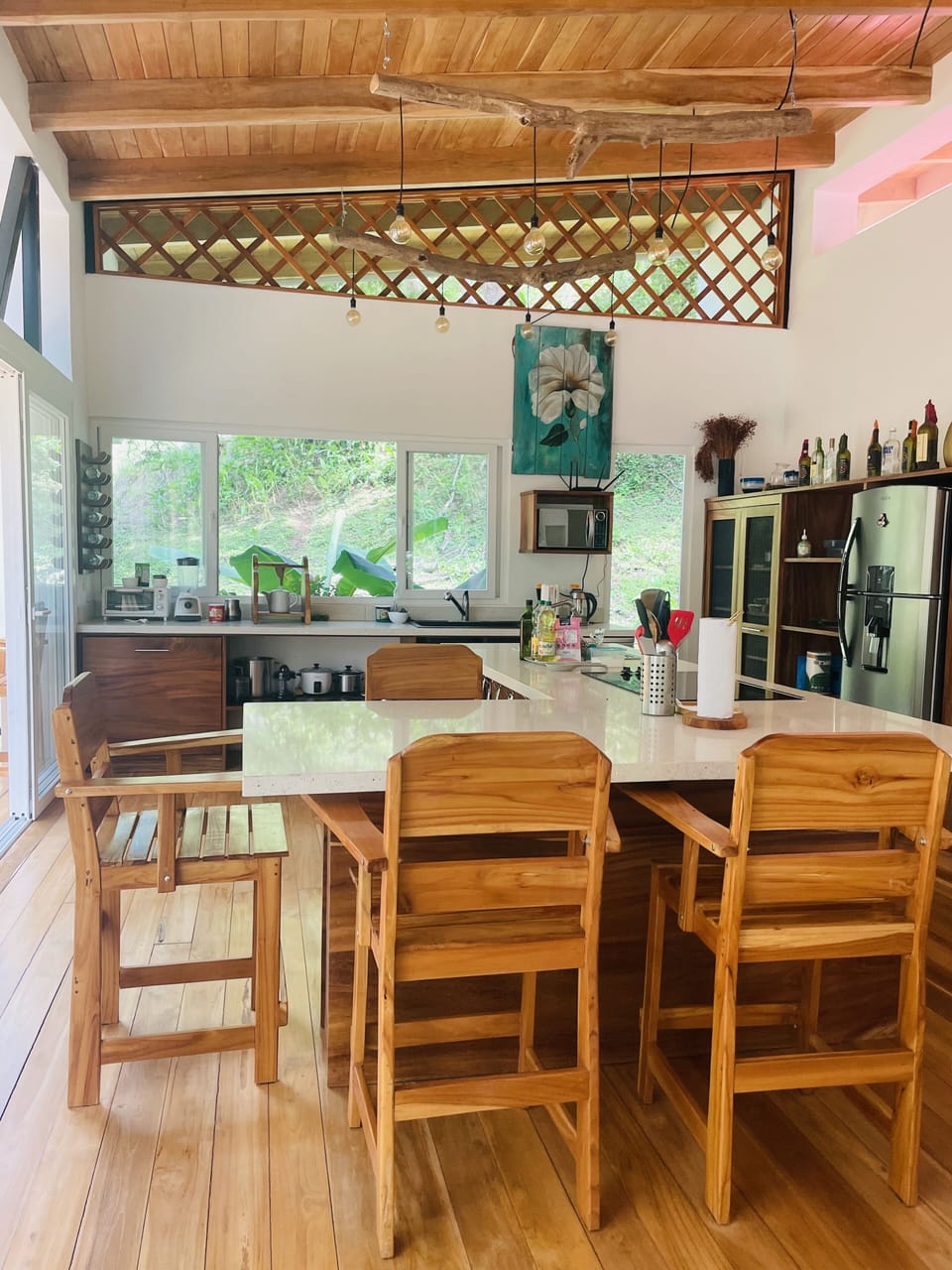 The breakfast counter.