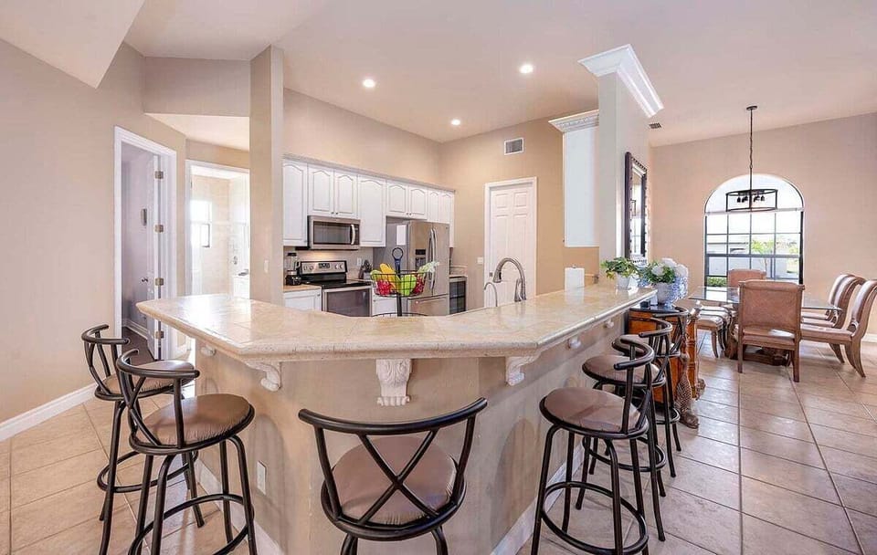 Breakfast Bar with Additional Seating