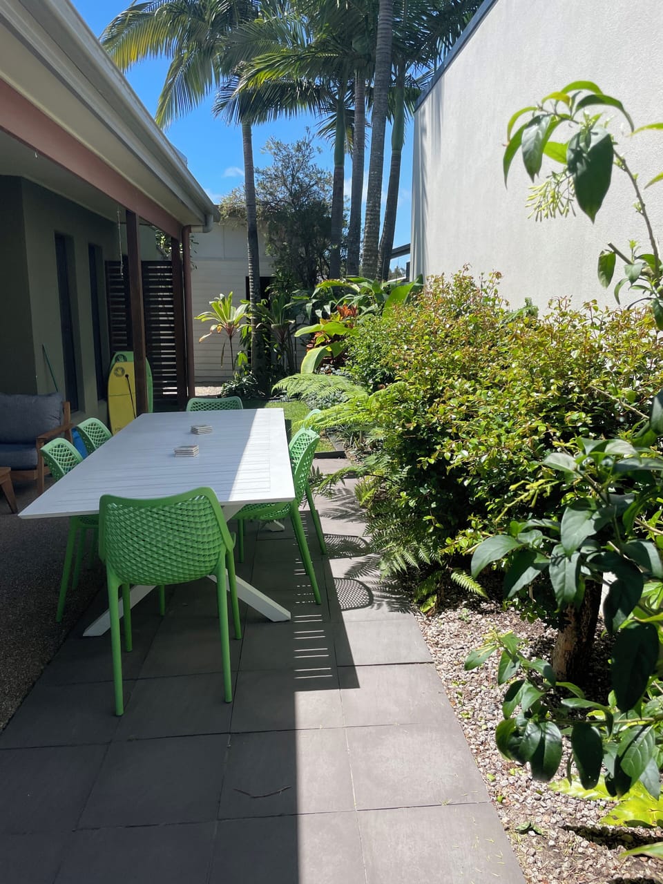 Private outdoor patio