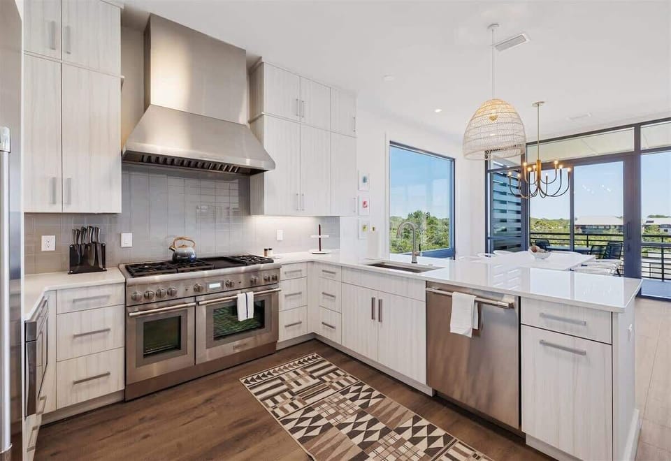 Fully stocked kitchen