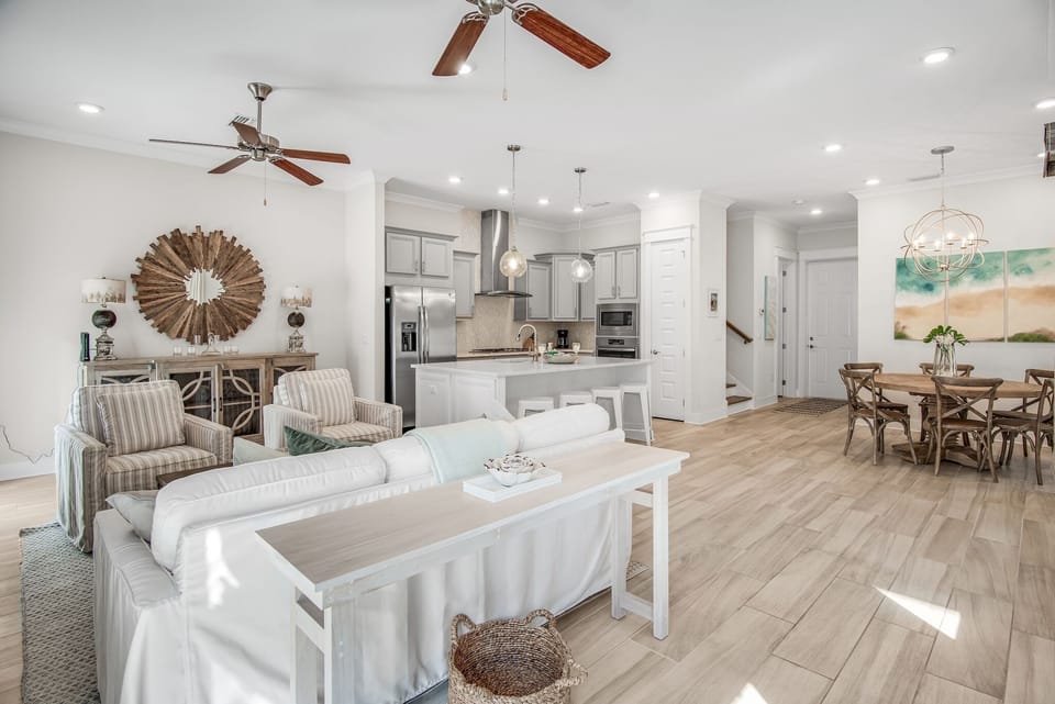 Open concept living area