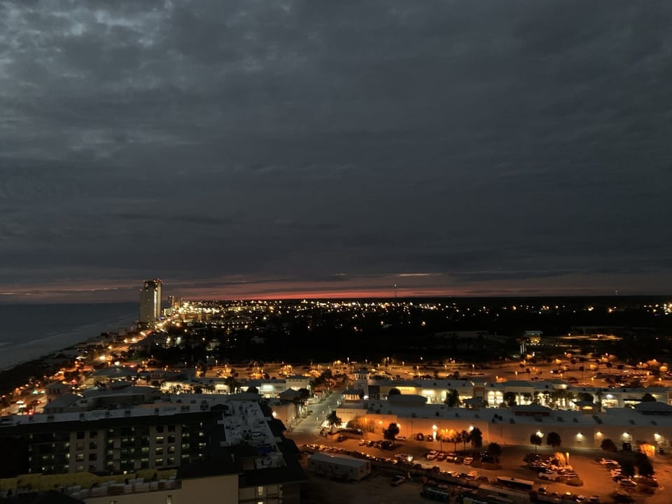 View from the balcony. 