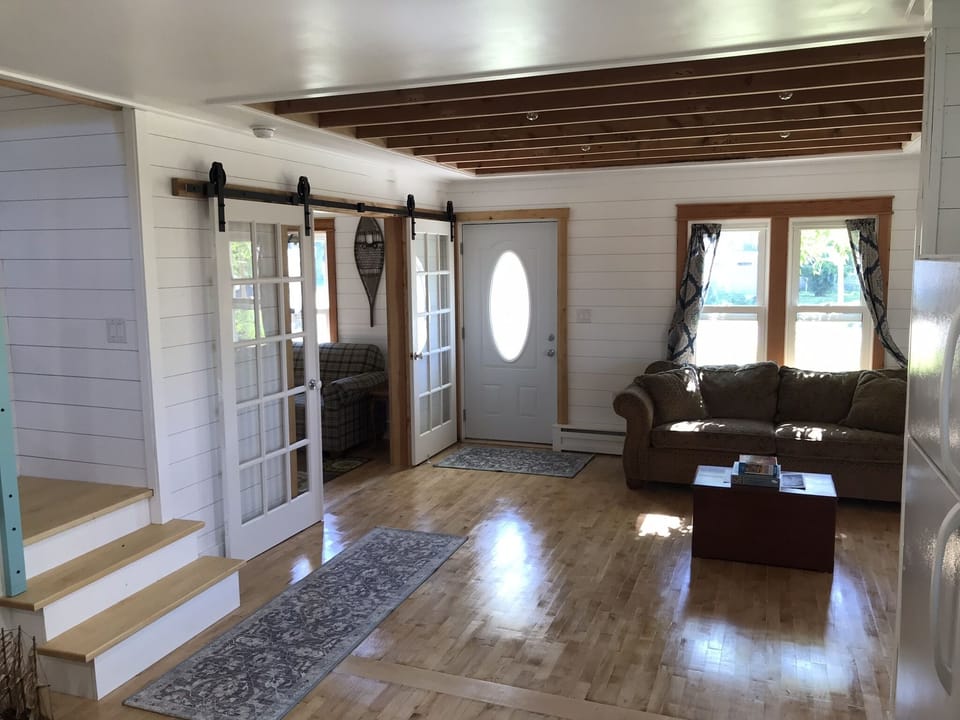 Entry into living room.