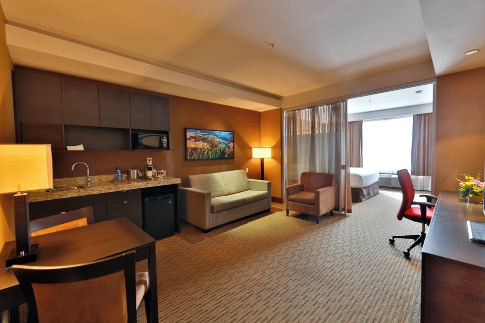 Business Suite, 1 King Bed with Sofa bed | Desk, laptop workspace, blackout drapes, soundproofing