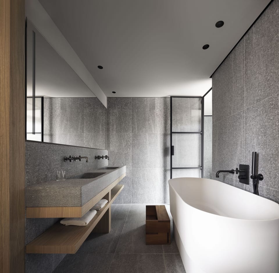 Rainfall showerhead, eco-friendly toiletries, hair dryer, bathrobes