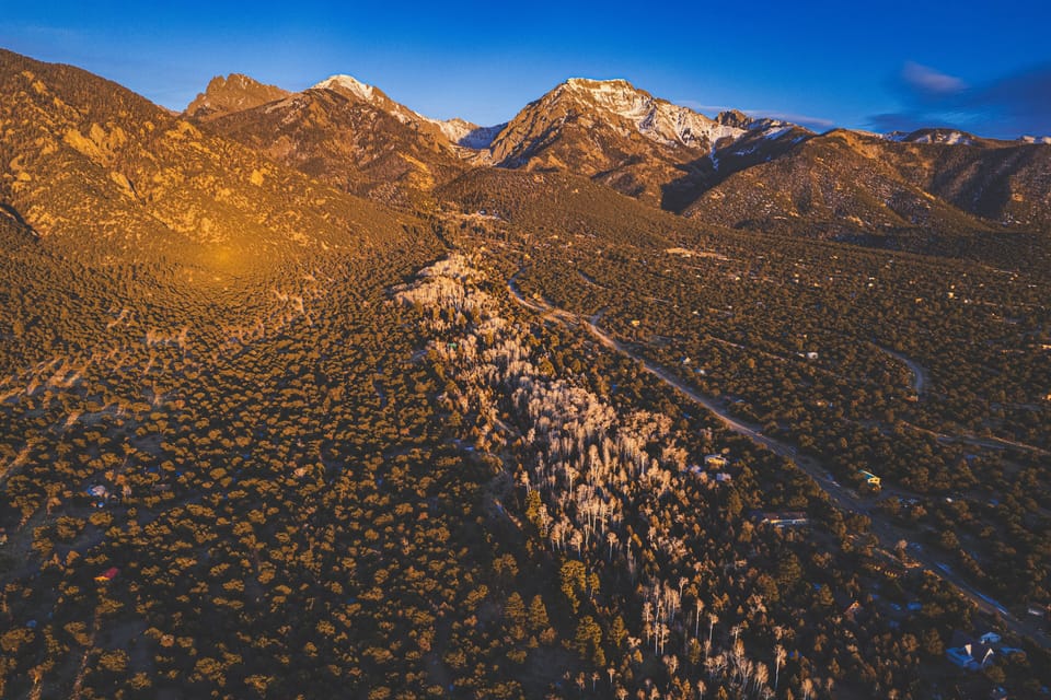 View of the Sangre de Cristo Mountains