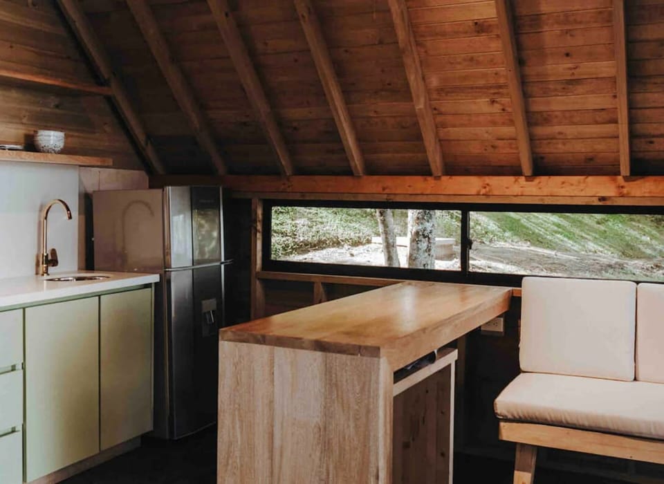 Basic Cabin | Private kitchen | Fridge