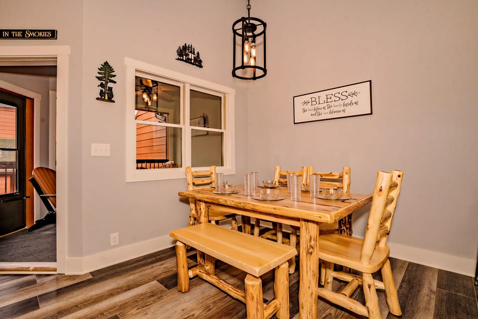 Dining area on main level (second floor)
