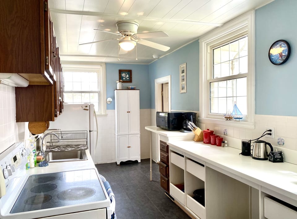 Kitchen, fully equipped for all your cooking needs.  