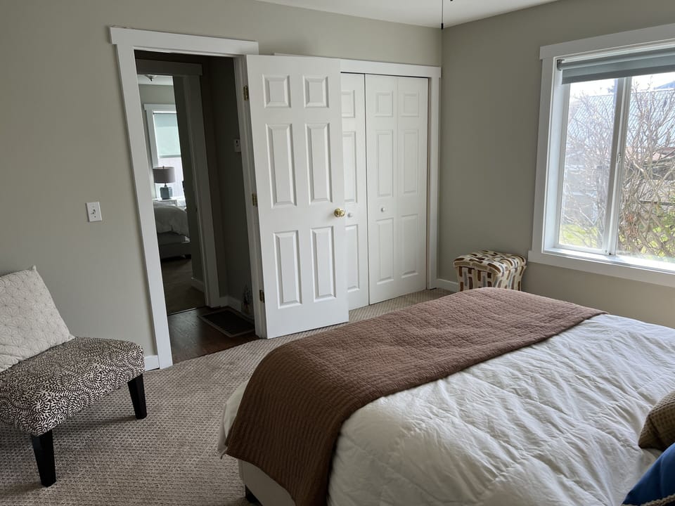 Master bedroom with a large closet