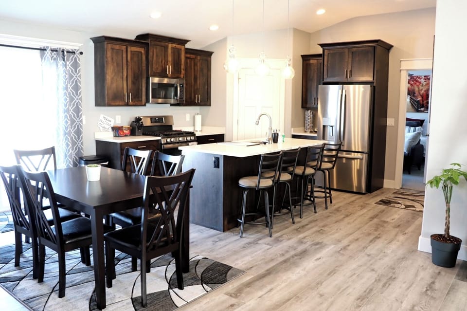 Open kitchen/dining/family room is perfect for gatherings!