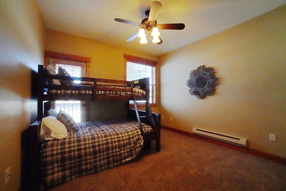 Bedroom #3 has a twin-over-full bunk, as well as a trundle — perfect for kids!