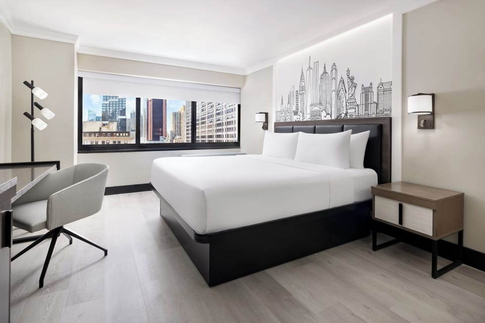 Premium bedding, pillowtop beds, in-room safe, desk