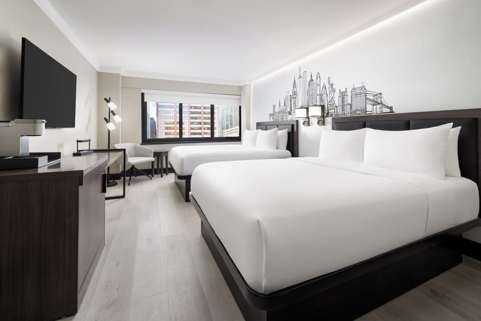 Premium bedding, pillowtop beds, in-room safe, desk