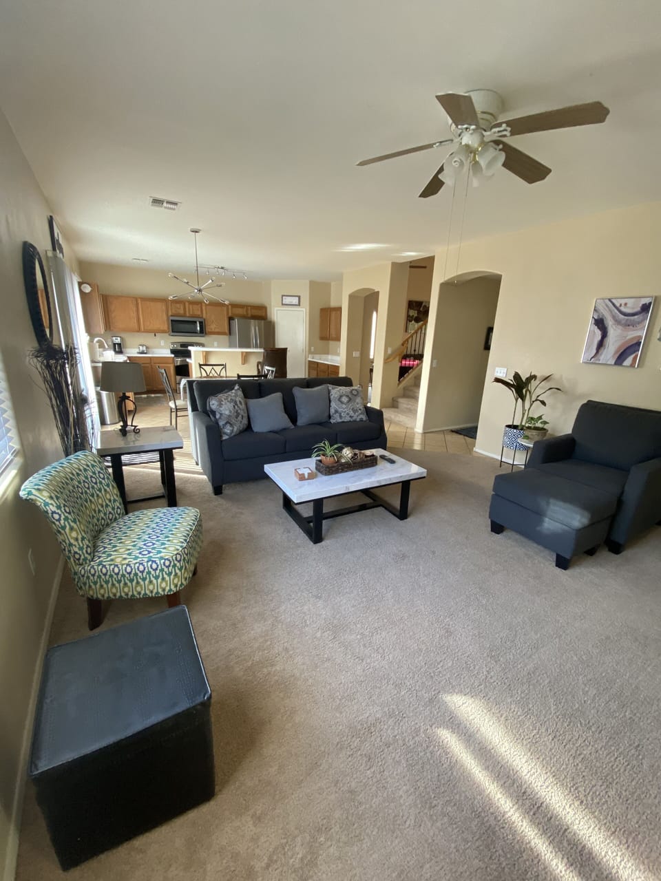 Great room perfect for movie night or just catching up with friends and family 