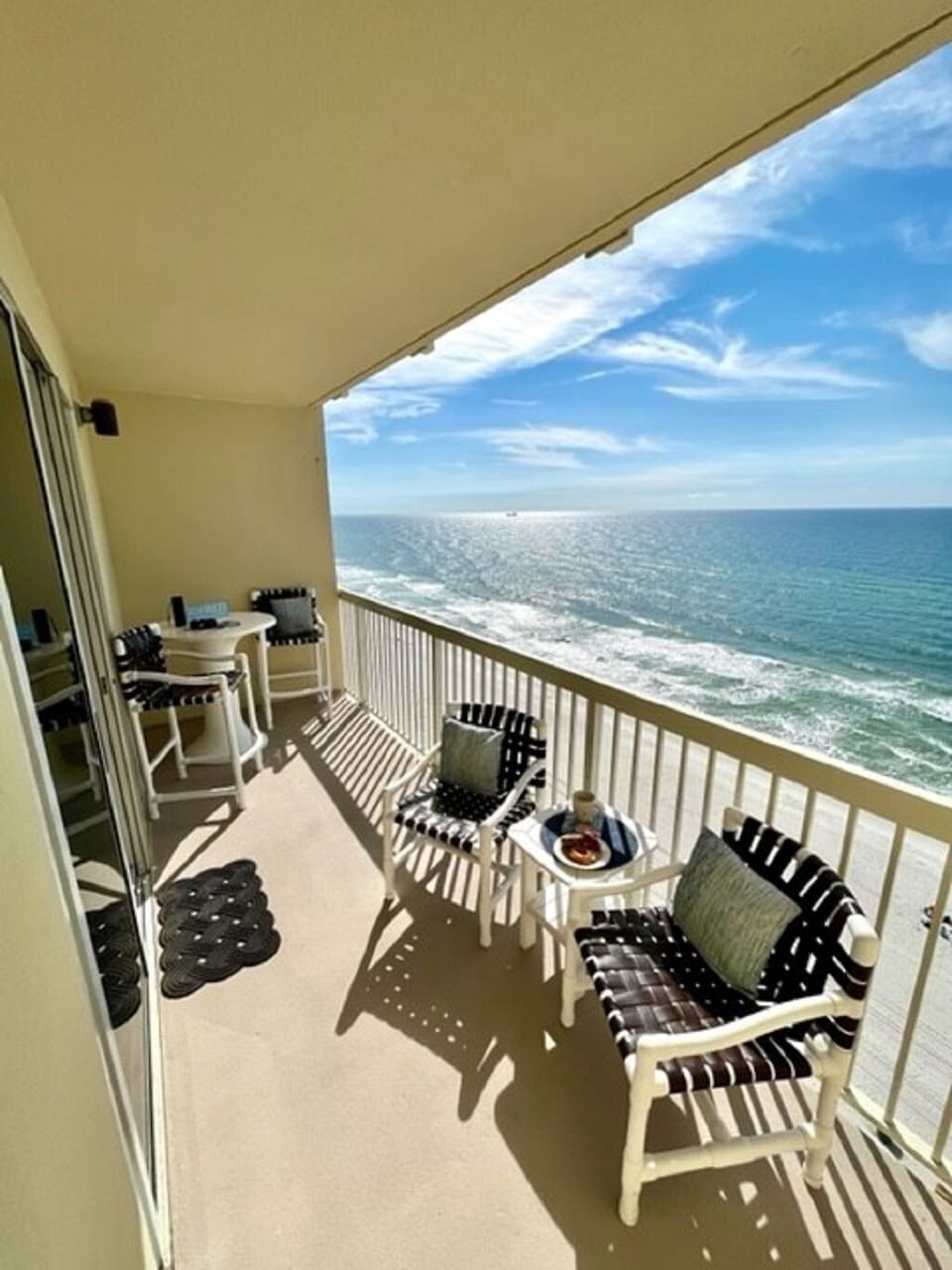 Breathtaking views from your private balcony...