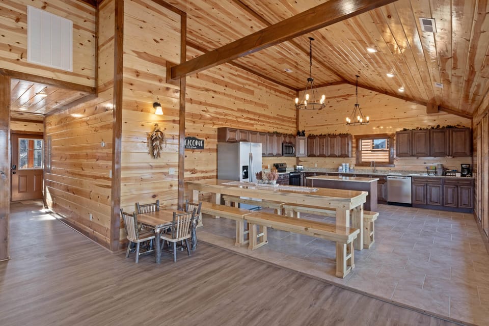 Kitchen and dining area