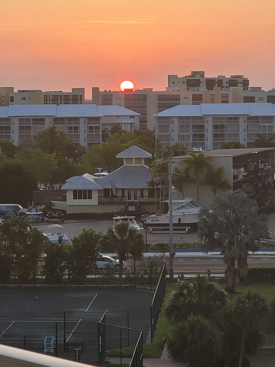 Sunrise from patio