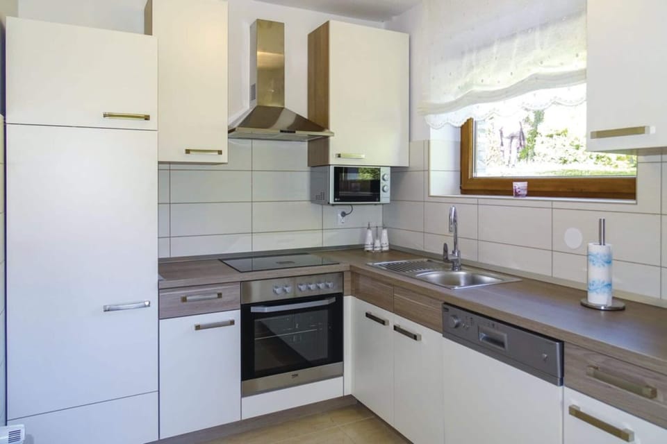 Family House, Multiple Bedrooms (House Kolpa Paradise Whirlpool And) | Private kitchen | Fridge, microwave, oven, stovetop