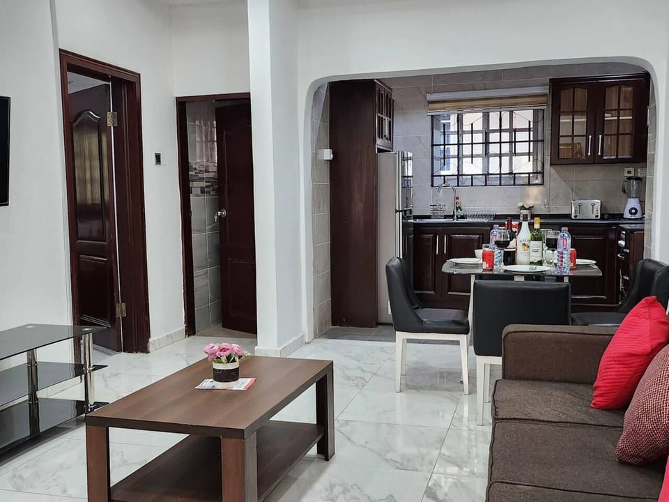 Apartment | Living area | 30-inch TV with digital channels